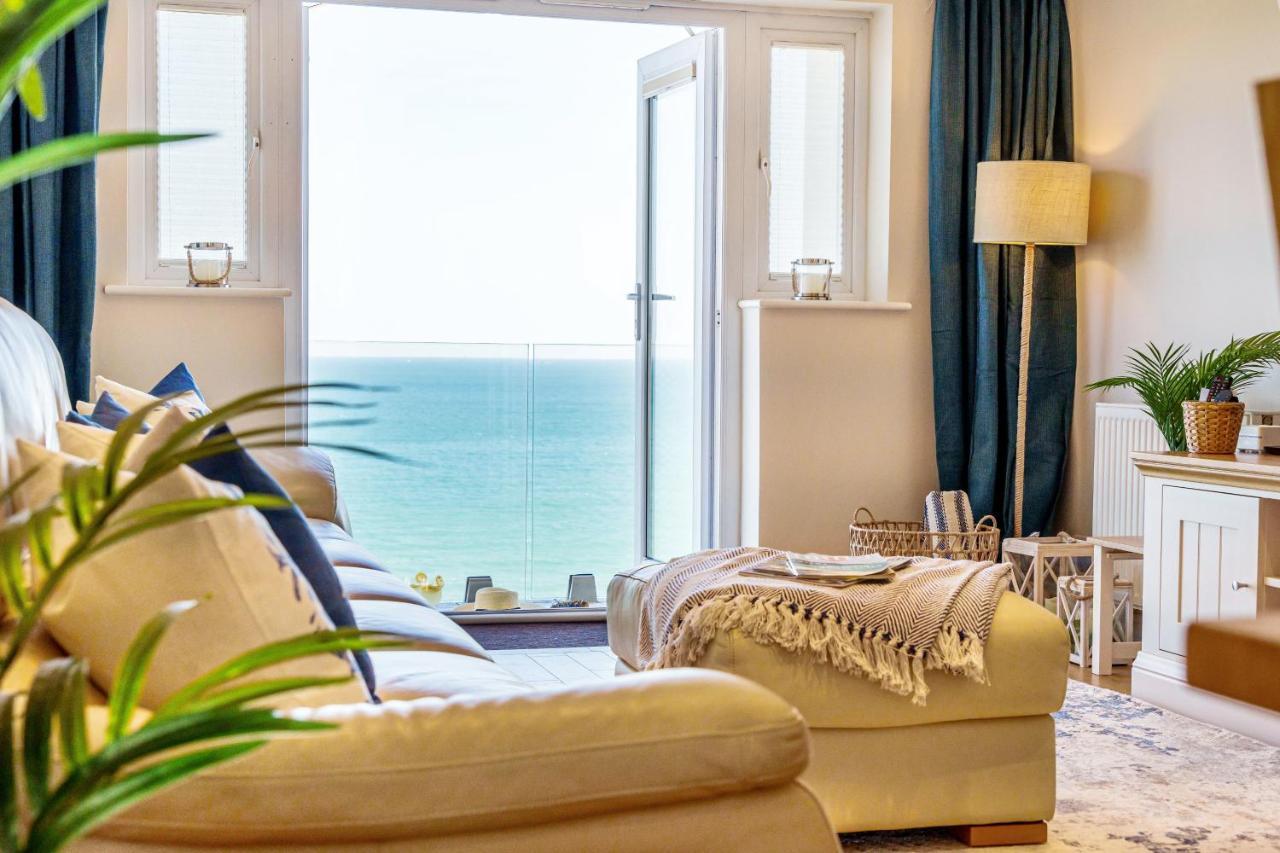 Carbis Bay - Luxury 3 Bed Penthouse Apartment With Sea Views Parking Sauna Balcony מראה חיצוני תמונה